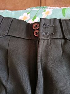 Green Wide Leg Trousers