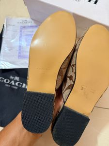 Coach Signature Mules 37 size