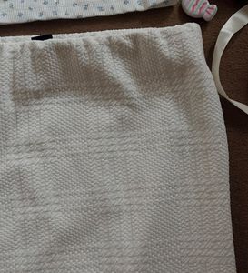White Textured forever21 Skirt