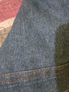 Stylish Pearl Embellished Denim Jacket
