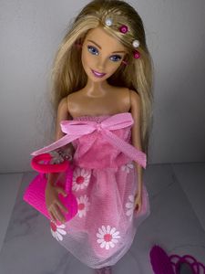 Barbie Doll with Pink Dress and Accessories