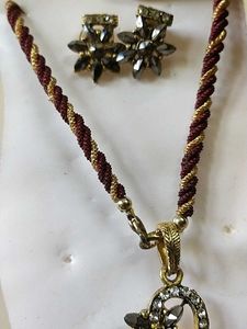 One Designer Set With Earrings