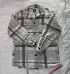 H&amp;M Plaid Shirt Jacket