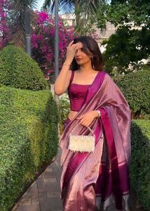 Elegant Silk Blend Saree