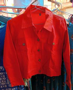 woman Denim Jacket ( free size upto M)