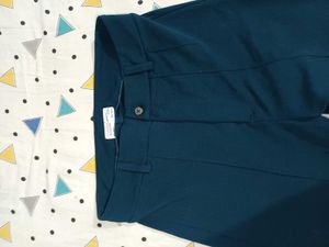 Classic Navy Wide-Leg Trousers