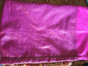 Vibrant Pink Silk Saree