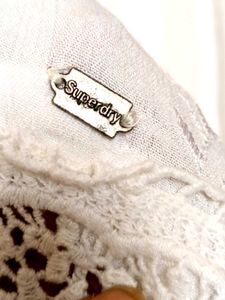 Superdry Boho White Lace skirt