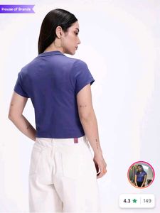 Cropped Polo Shirt with donald duck Graphic