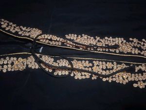 Elegant Black Embroidered Gown