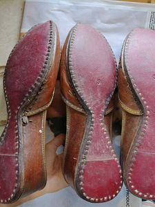 Brown Leather Juttis from Amritsar