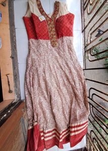 Anarkali Red Velvet SALWAR SUIT