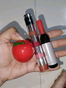 3 Lipbalm And Lipstick Combo