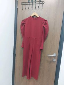 Maroon jumpsuit