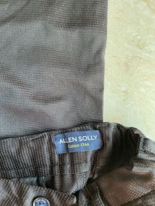 Classic Black Textured Trousers