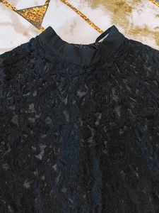 Chic Black Lace Top