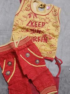 Cute Red Baby Outfit