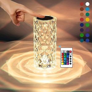 Rose Diamond Usb Charging Table Lamp