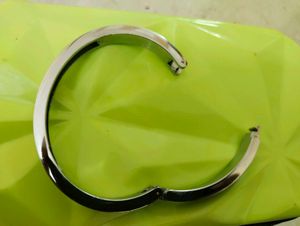 Chrome Plated Hinged Bracelet