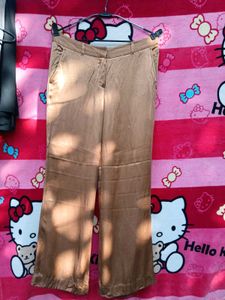 Brown Wide Leg formal  Pants