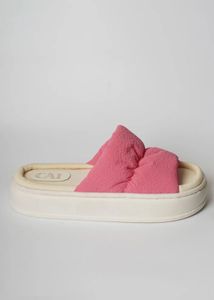 Comfy Pink Padded Slides