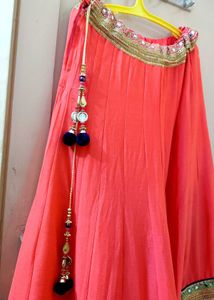 Vibrant Orange Lehenga set