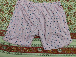Cute Pink Star Print Pajama Shorts
