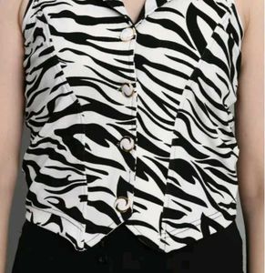 Zebra Print Tank Top