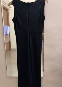 Sleek Black Maxi Dress with Slit