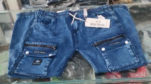 Cargo Denim Shorts