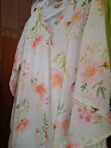 Floral Print Kurta