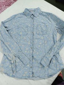 Floral Print Button-Up Shirt