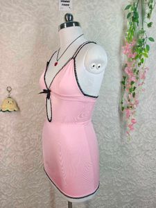 Cute Pink Lingerie Nightdress