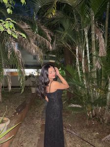 Elegant Black Dress with detailing small size