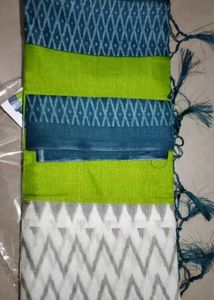 Pretty Khadi Cotton Slab Saree New With Tag