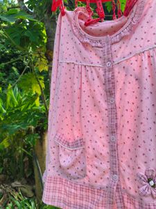 Cute Pink Floral Nightgown