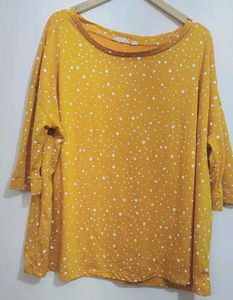 Yellow🟡Polka Dot Top For 52 Bust