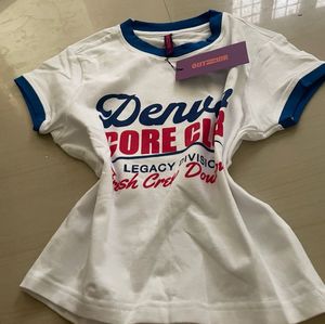Denver Core Club Graphic crop top