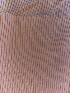 Peachy Ribbed Puff Sleeve Top