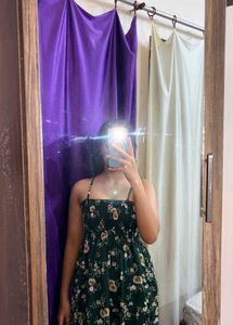 Green Floral dress🥑