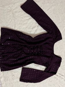 Desi sequence corset back kurti