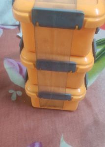 Orange Stackable Storage Containers