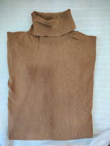 Zara Men Tan Brown Pullover