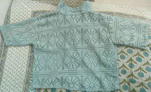 Mint Lace Button-Up Shirt