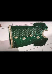 Green Colour Suit With Dupatta