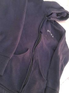 like New  Dark Navy Zip-Up  जैकेट