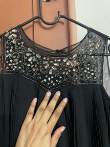 Combo Tops- Kalamkari Top And Black Partywear