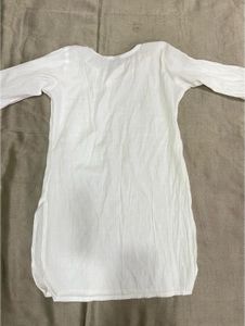 Classic White Cotton Kurta