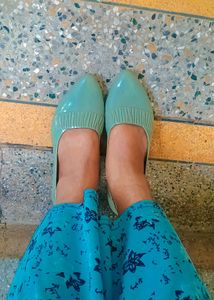 Mint/ Pastel Green Coloured Heel Bellies