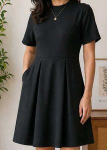 Classic Black Fit &amp; Flare Dress